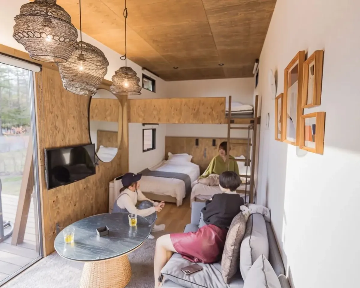 GLANSTELLA CABIN こだわりのインテリア
