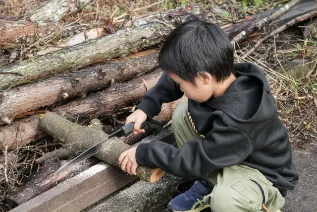 山水徳間の里 林業体験